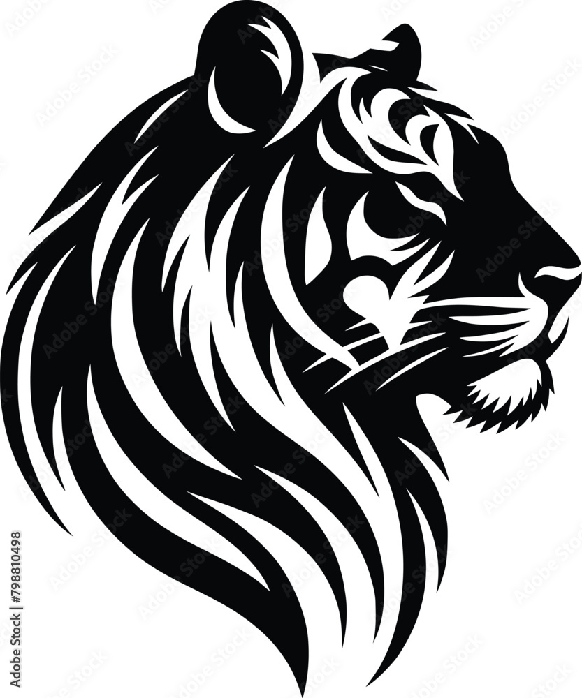 Obraz premium tiger silhouette