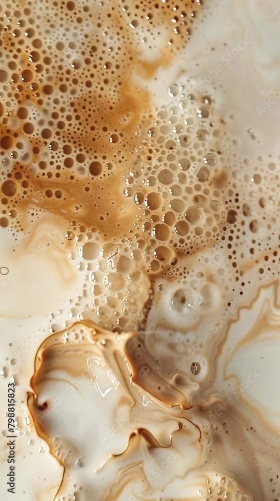 A swirl of brown and white liquid, possibly coffee or milk, with a white background. The texture of the liquid creates a sense of movement and depth, giving the impression of a flowing river or ocean A swirl of brown and white liquid, possibly coffee or milk, with a white background. The texture of the liquid creates a sense of movement and depth, giving the impression of a flowing river or ocean