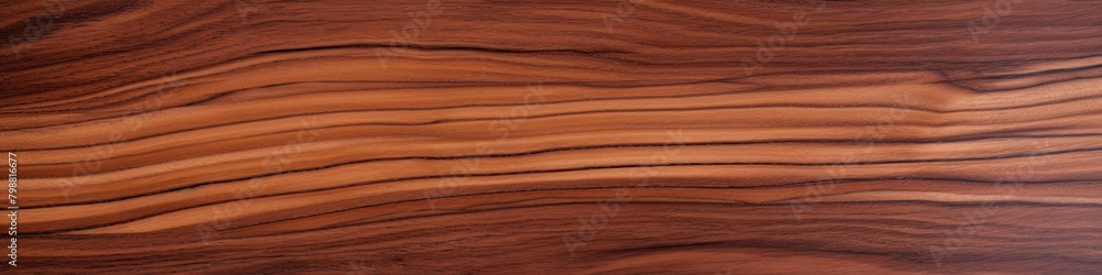 Obraz premium Uninterrupted Grain of Super Long Walnut Wood Planks