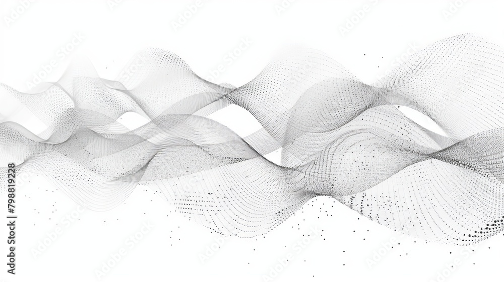 Obraz premium With its clean and minimalist aesthetic, this wireframe DNA sequence template serves as an effective tool for visualizing complex scientific concepts and fostering a deeper understanding of molecular