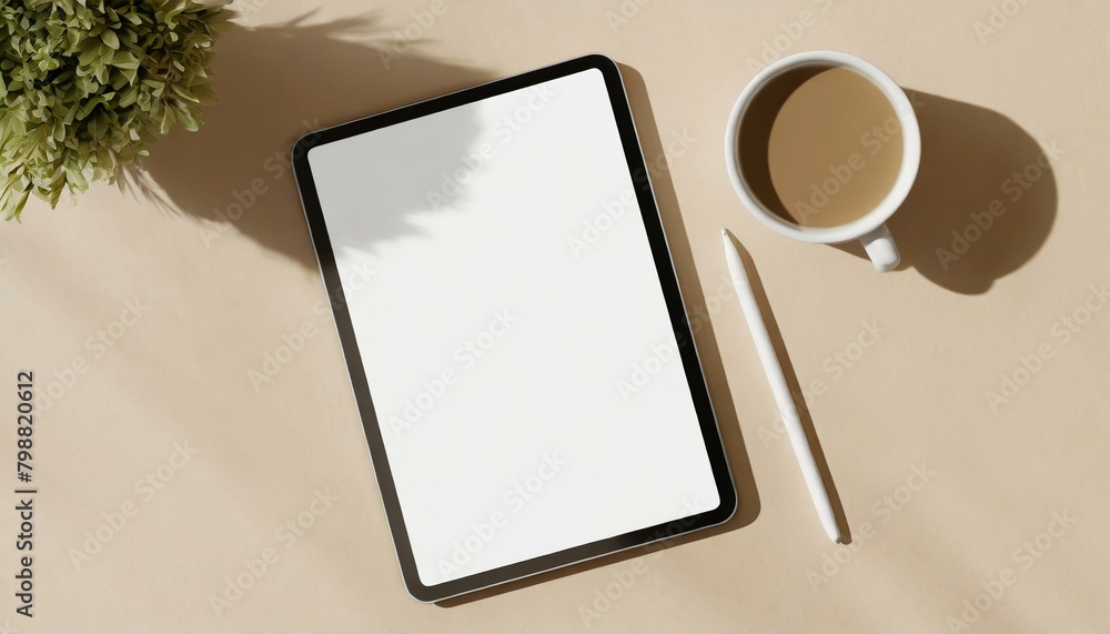 Tablet Mockup for Application Presentation, Web Design or User Interface Design - Template for Representation and Presentation of Design Tablet Mockup for Application Presentation, Web Design or User Interface Design - Template for Representation and Presentation of Design
