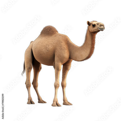 3d rendering of camel on white background