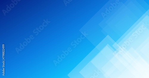 Loop animation of transparent white triangles on the right side of a blue background with space for text. Suitable as a background for opening titles, presentations, or transitions. UHD 4K 4096x2160