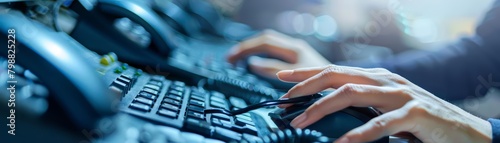 A beautiful young woman with short brown hair wearing a black turtleneck sweater with a futuristic AR display of data and information.