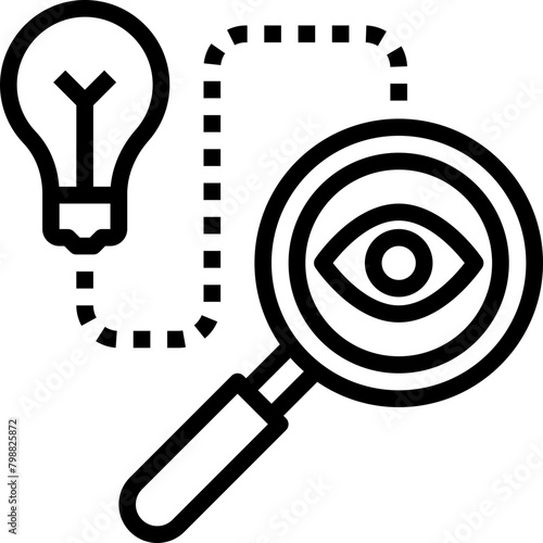 insightful modern line style icon