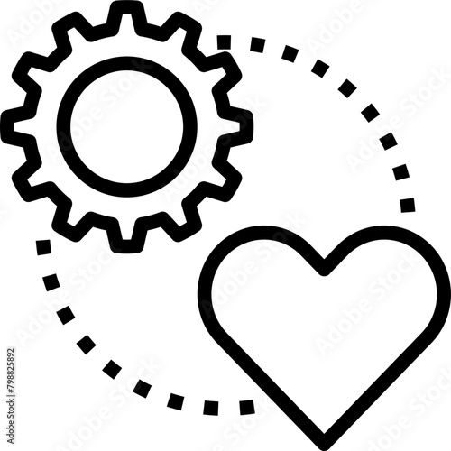 skill modern line style icon