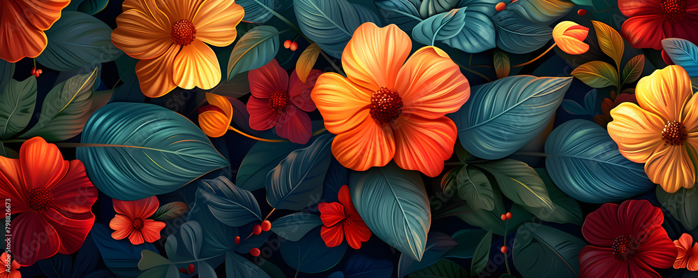 An abstract organic floral wallpaper background illustration that can be used for design and decoration. An abstract organic floral wallpaper background illustration that can be used for design and decoration.