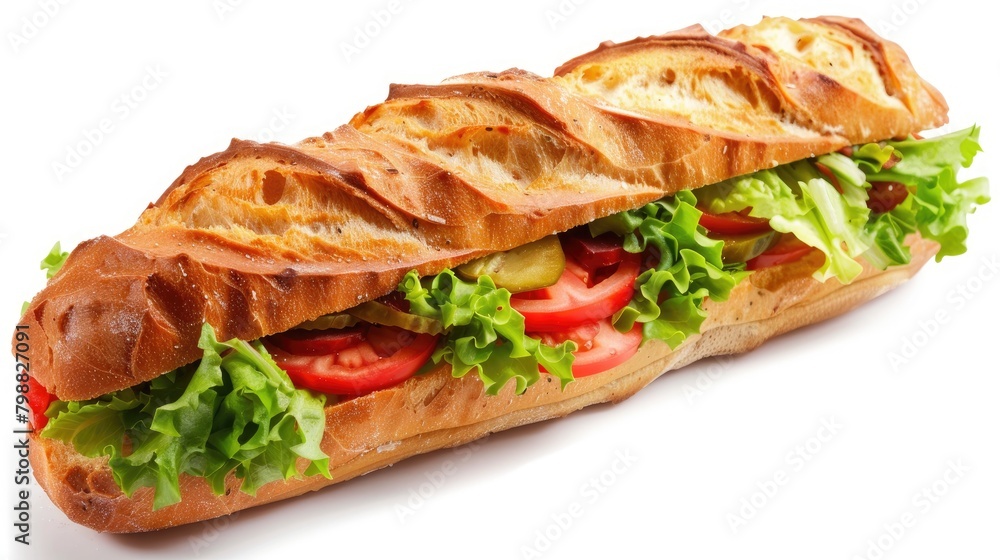 Sandwich Against White Background Sandwich Against White Background
