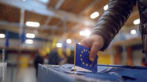 Unofficial european elections design, political campaign concept photo