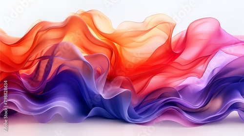 A serene abstract depiction of flowing fabric-like waves  evoking a sense of calm fluidity. Soft Abstract Ripples in Pastel Hues of Silken fabrics Waves of Color background 