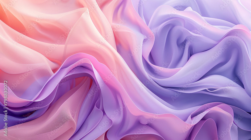 Obraz premium Rose and Violet Fluid Wave Design