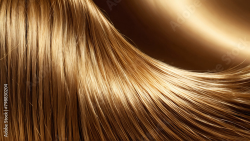 Silky Hair Close up of a woman s silky hair with smooth glossy strands