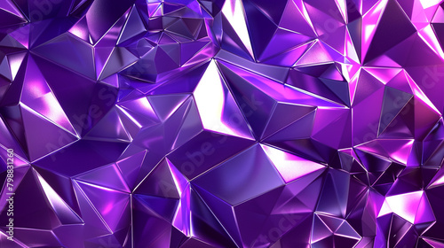 Royal Purple Geometric Polygon Design © Nadeem Art