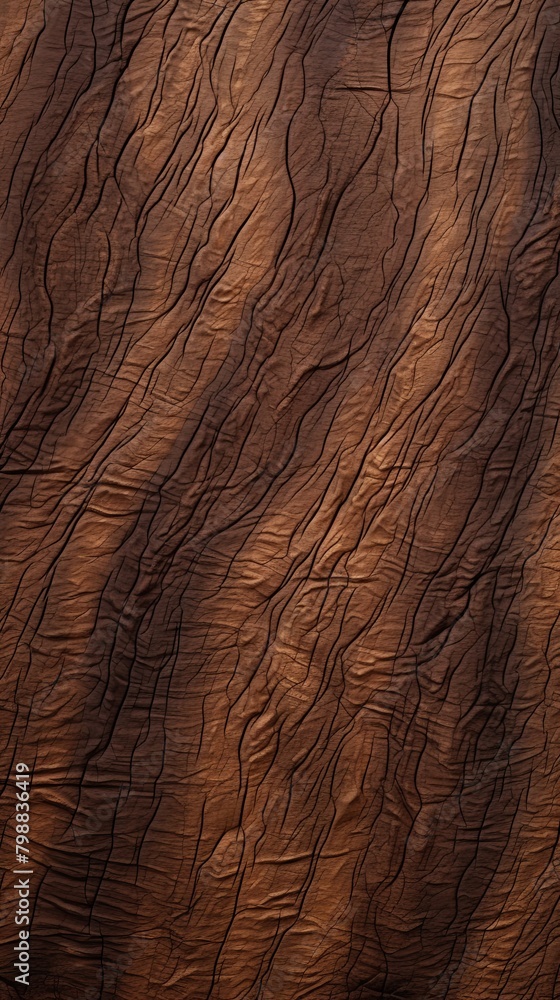 Fototapeta premium Exquisite Walnut Tree Bark Texture in Rich Brown