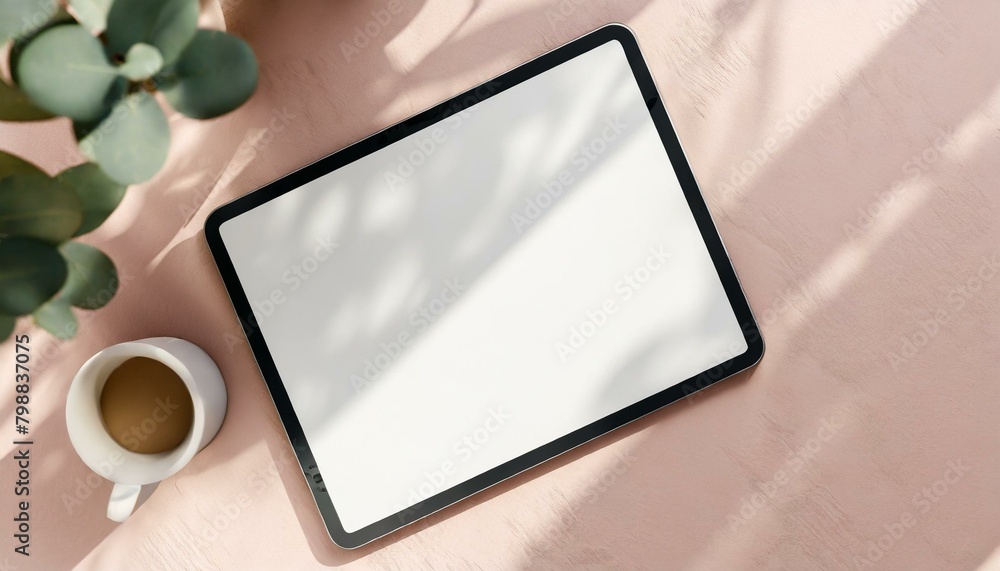 Tablet Mockup for Application Presentation, Web Design or User Interface Design - Template for Representation and Presentation of Design Tablet Mockup for Application Presentation, Web Design or User Interface Design - Template for Representation and Presentation of Design