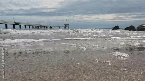 Wallpaper Mural Burgas Pier,the symbol of the city.Burgas is one of the most vibrant cities in Bulgaria, having a wide public beach and turquoise water. Torontodigital.ca