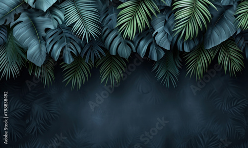 tropical leaves hanging down background wallpaper photo