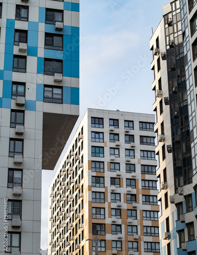 modern high-rise multi-storey business class building, residential complex