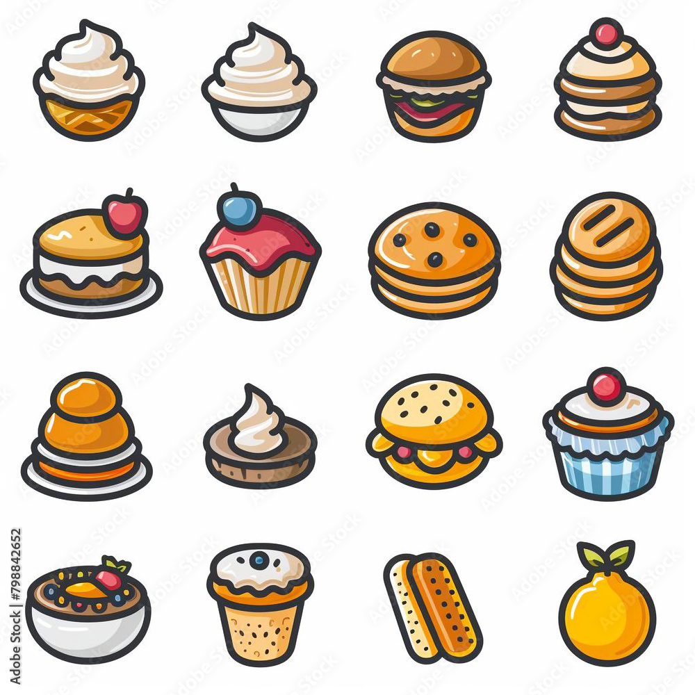 Bread maker icon set simple design Bread maker icon set simple design
