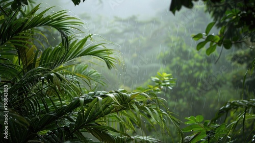 Foliage during the rainy season