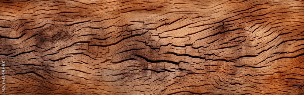 Fototapeta premium Exquisite Walnut Tree Bark Texture in Rich Brown