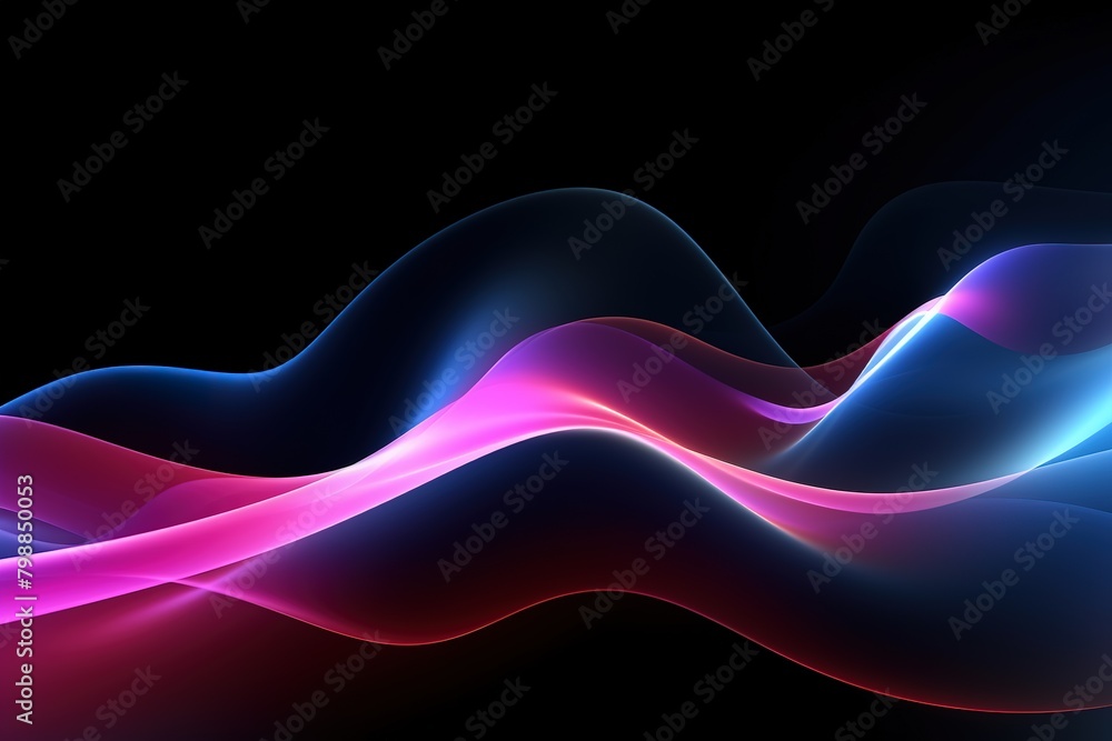Fototapeta premium Abstract background with colorful lines, in the style of glowing lights, vibrant, bright backgrounds.