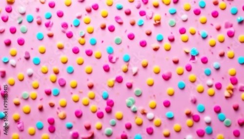 'colorful sprinkles sugar background confetti pink sprinkle flat lay decoration placer food abstract abundance anniversary baking birthday cake candy carnival celebrate chaotic confection co'