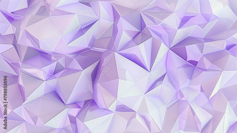 Geometric Polygons in Pale Lavender
