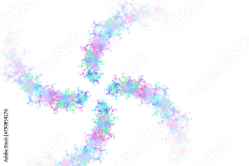 shape turbine with abstract textured cloud