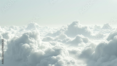 Amazing view of the clouds from above. The image is very serene and peaceful. photo