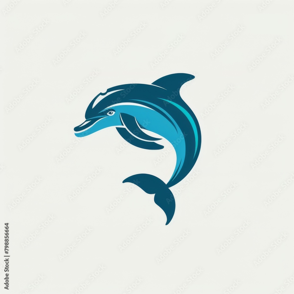 Fototapeta premium Dolphin Jumping Out of the Water