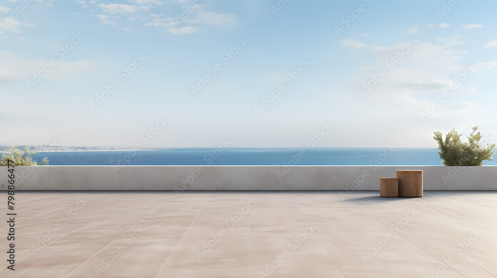 Fototapeta premium empty concrete floor