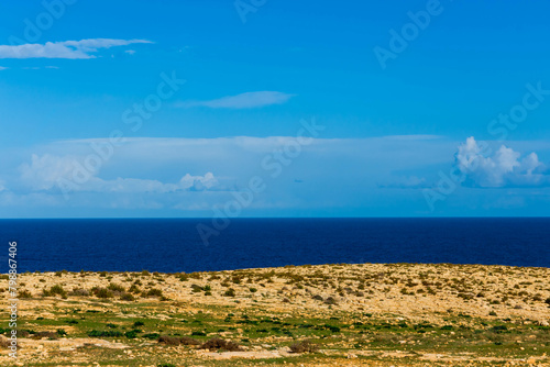 Cliffs in Malta. Marfa Region.