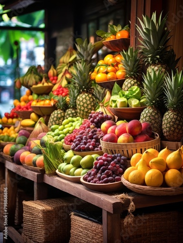 A photo of a variety of fruits and vegetables.