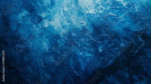 The image is a blue and white swirl of water with a blue and white background. The water appears to be in motion, creating a sense of movement and energy