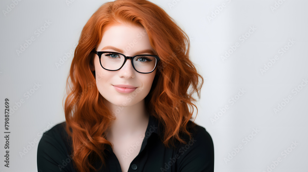 portrait of a woman with glasses portrait of a woman with glasses