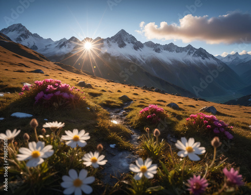 Flowers on the high mountains