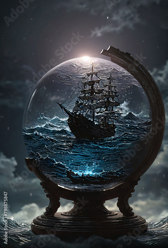 Navigate the oceans in a round world