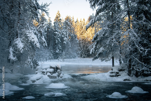 river in winter