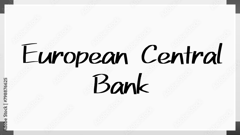 European Central Bank のホワイトボード風イラスト European Central Bank のホワイトボード風イラスト