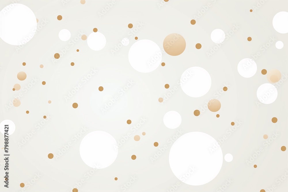 Geometric orbs repeat, simple lines, vector pattern, crisp white canvas ,  flat graphic drawing
