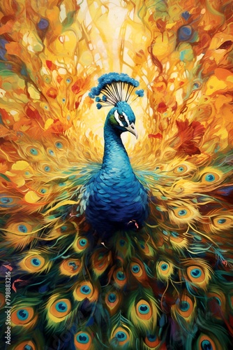 Portrait of a peacock © Schneestarre