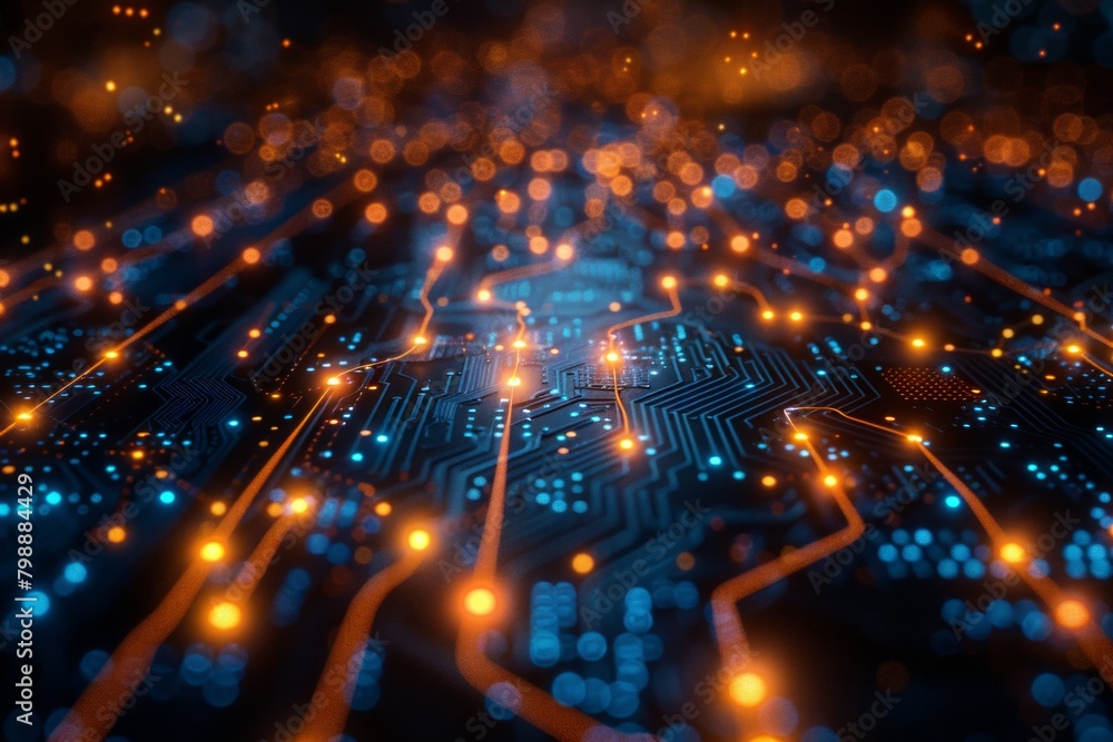 Obraz premium a technology abstract background 