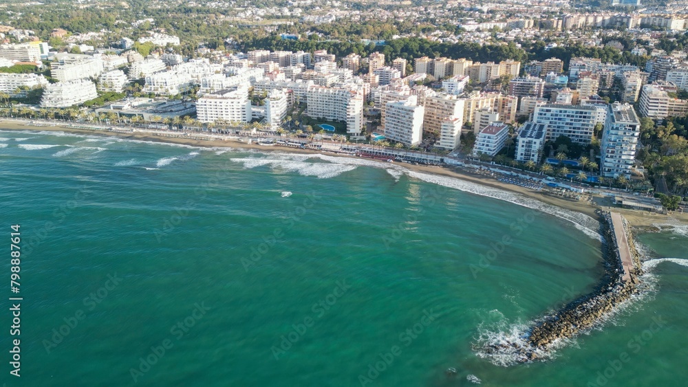 Aerial view of Marbella, Andalusia. Southern Spain Aerial view of Marbella, Andalusia. Southern Spain