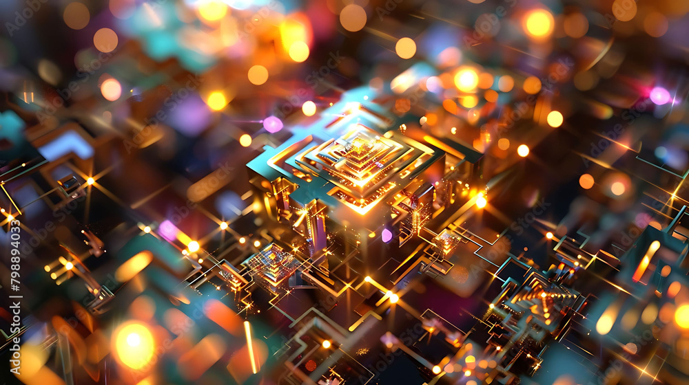 quantum computing in the dark a lone figure stands in front of a darkened room, with a flashlight a quantum computing in the dark a lone figure stands in front of a darkened room, with a flashlight a