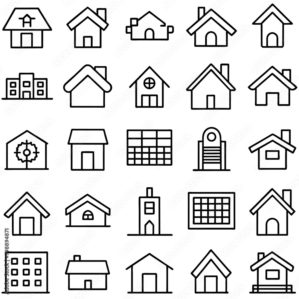 Property Real estate Related line Art Icon
