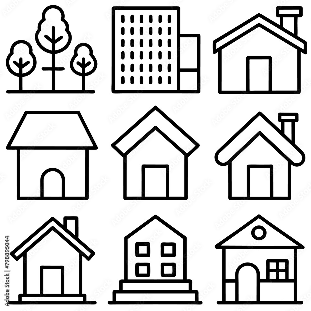 Property Real estate Related line Art Icon