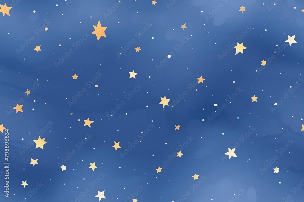 A blue sky with a lot of stars