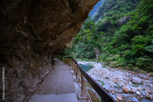Taiwan, Hualien, Taroko, Scenic Area, Sand Card Walk, Forest Trail