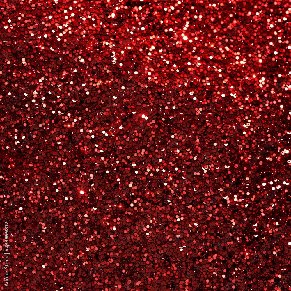 Red glitter background, seamless texture, bright red color Red glitter background, seamless texture, bright red color